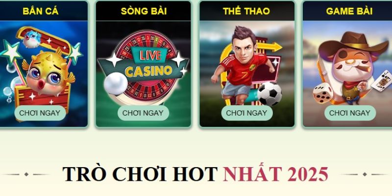 Thể loại trò chơi 79king  yêu thích